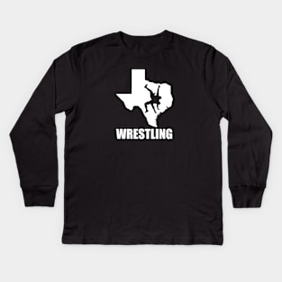 Texas Wrestling Kids Long Sleeve T-Shirt